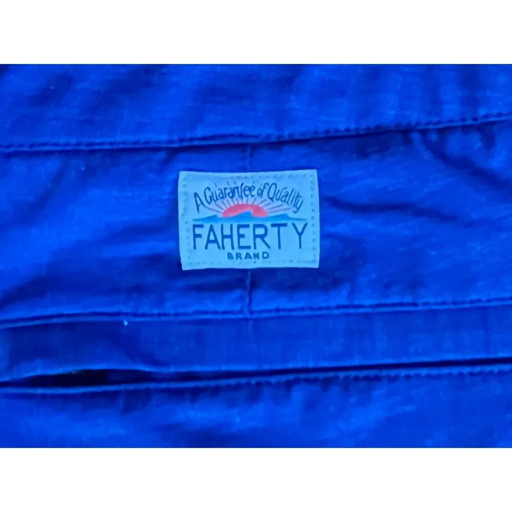Faherty All Day Blue Hybrid Performance Stretch Chino Shorts Mens Size 38